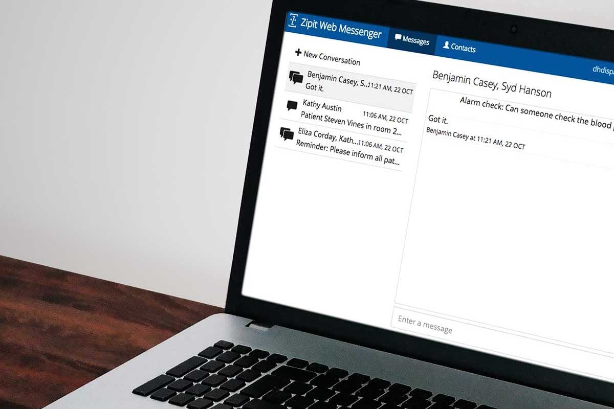 Secure Web Chat Enterprise Messaging Portal Zipit Wireless